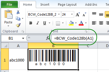 download barcode font for excel mac
